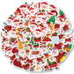 50pcs Christmas Graffiti Stickers Holiday Party Hand Account DIY Phone Case Stickers