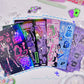 Sweet Asian Girl Goo Card DIY Plate Sticker Cartoon DIY Hand Account Small Card Decorative Material Sticker