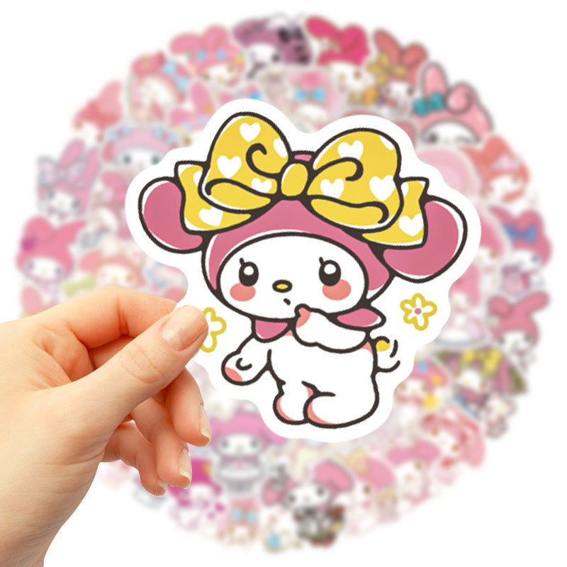 50pcs Melody Stickers Hand Account DIY Mobile Phone Case Laptop Ipad Water Cup Set Waterproof Graffiti Stickers Stickers