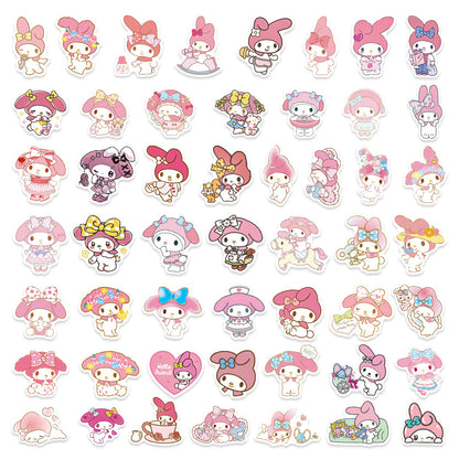 50pcs Melody Stickers Hand Account DIY Mobile Phone Case Laptop Ipad Water Cup Set Waterproof Graffiti Stickers Stickers