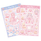 Girls Original Character Stickers Cute Cat Ears Magic Bear Diy Hand account Decoration Sweet Style