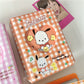 Melody Kuromi Plaid Card Book Cute Cartoon Small Card Polaroid Storage Book Cinnamoroll Base Sanrio book