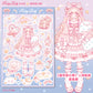 Girls Original Character Stickers Cute Cat Ears Magic Bear Diy Hand account Decoration Sweet Style