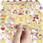 100pcs Cartoon Purin Stickers Cute Ins Cinnamoroll Sanrio Hand Account Waterproof Decorative Small Pattern Hand Account Stickers