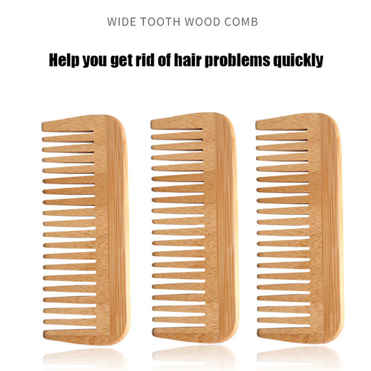 Nanzhu comb Anti-static Bamboo fragrance Bamboo household comb Wide tooth smooth hair comb