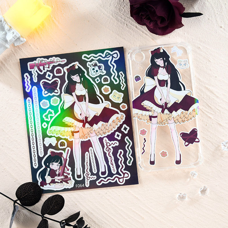 Villain Sweetheart Character Stickers DIY Hand Account Phone Case Chuck Decorative Material Character Stickers