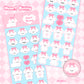 Heart Bunny Decorative DIY Stickers Phone Case Hand Account Cute Stickers