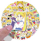 40pcs Sailor Moon Sticker Cute Anime Cartoon Handbook Material Water Cup Phone Shell Handbook Sticker