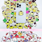 40PCS Sanrio Cartoon Cute Kuromi Hello Kitty Stickers Emoticons Stickers