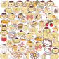 100pcs Cartoon Purin Stickers Cute Ins Cinnamoroll Sanrio Hand Account Waterproof Decorative Small Pattern Hand Account Stickers