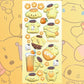 6pcs 3D Stickers Sanrio Original goo kah goo plate DIY Cartoon Stickers