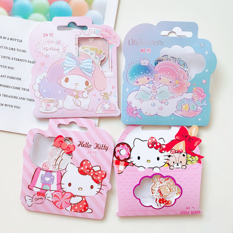 Cartoon Yugui Dog Melody Cute Girl Heart Ins Copper Plate Sticker Pack Diy Stickers Hand Account Stickers Children's Stickers