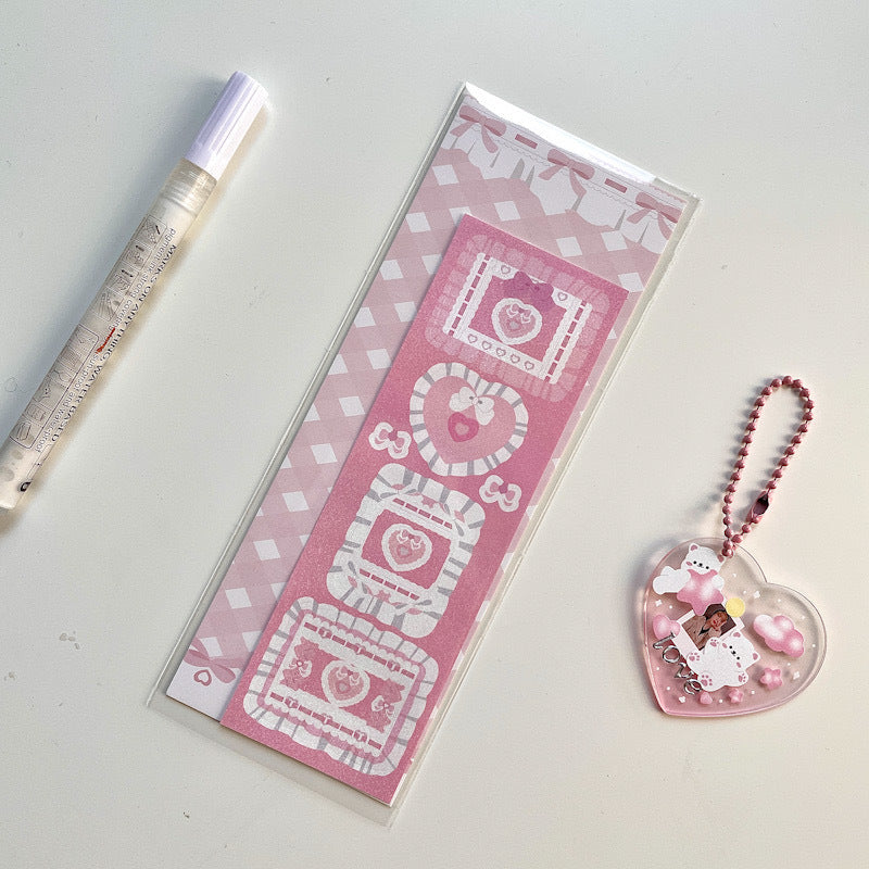 Cute Border Polaroid Decorative Stickers DIY Disc Hand Account Keychain Material Stickers