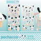 Sanrio Party series Laser Stickers Kuromi Pachacco Hello Kitty Cartoon DIY Handbook Phone Case Stickers