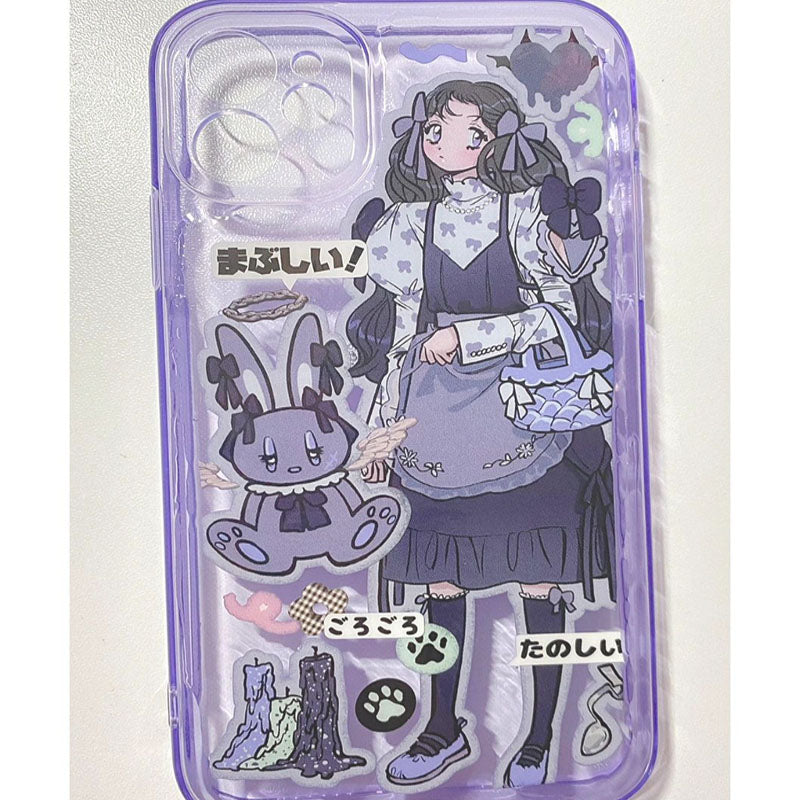 Sanrio Kuromi Manual Diy Material Kit Phone Case For Iphone 14 13
