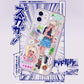 DIY Customized Glue Back Card Mobile Phone Case Sticker Sweet Asia Girl Babe Phone Case Finished Waterproof