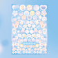 Galaxy Sonata ins Bubble Dot Flash Film Sticker Hand Account Goo Disk Decorative Sticker