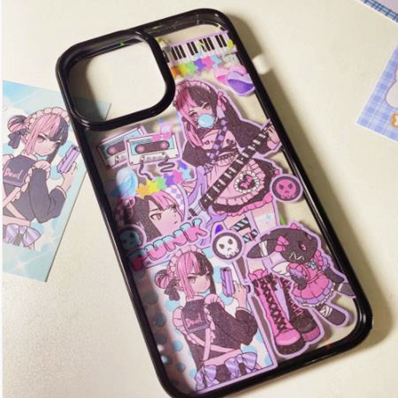 Nana Character Sweet Asian Style Girl DIY Drip Model Customizable 11/13 Promax/14/12 Phone Case Back Card