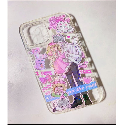 Sweet Asian Pie Sweetheart Sticker DIY Glue 11/13 Promax/14/12  Phone Case Sticker Mobile Phone Case Finished Product