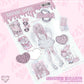 Ins Girl Character Sticker Cartoon Girl Decoration Sticker Domi hand account  Phone case material