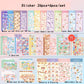 Cute Curbine Sticker Korean Laser Account Material Sticker Cartoon DIY Sticker Decoration Sticker