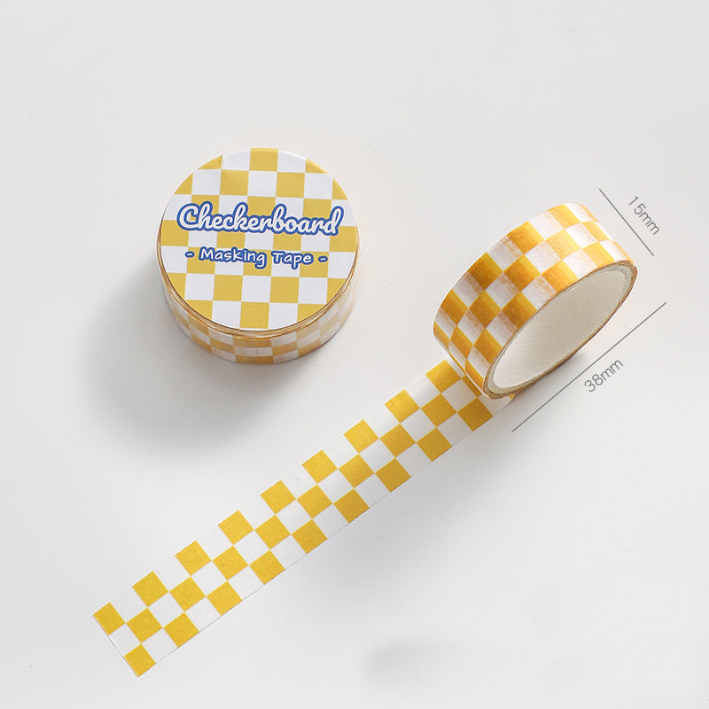 DIY Checkerboard Series Washi Tape Creative Stickers Hand Account Material Stickers