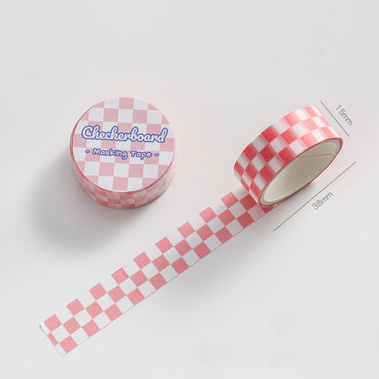 DIY Checkerboard Series Washi Tape Creative Stickers Hand Account Material Stickers