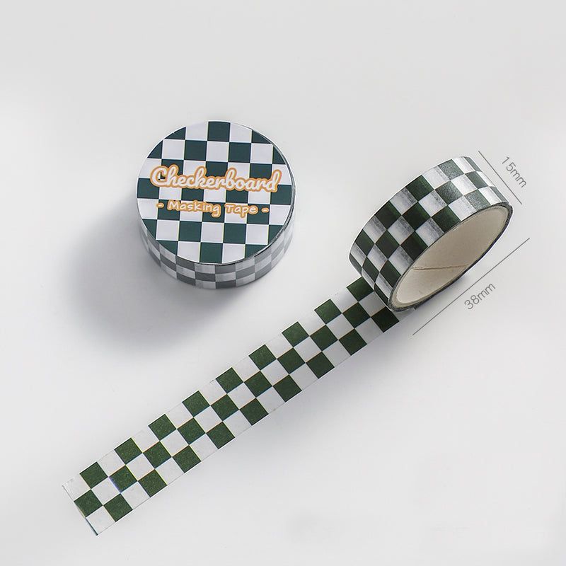 DIY Checkerboard Series Washi Tape Creative Stickers Hand Account Material Stickers